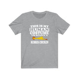 This Is My Human Costume I'm Really A Rubber Chicken Shirt, Rubber Chicken Lover Shirt, Chicken Shirt, Chicken Funny Gift, Adult Kids Shirt Image 3