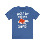 Just A Boy Who Loves Goldfish Fish Shirt, Goldfish Lover Shirt, Goldfish Shirt, Goldfish Lover Gift, Animal Adult Kids T-Shirt Image 2