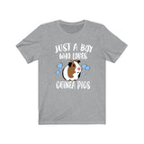 Just A Boy Who Loves Guinea Pigs Shirt, Guinea Pig Lover Shirt, Guinea Pig Shirt, Guinea Pig Lover Gift, Animal Adult Kids T-Shirt Image 3