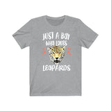 Just A Boy Who Loves Leopards Shirt, Leopard Lover Shirt, Leopard Shirt, Leopard Lover Gift, Animal Adult Kids T-Shirt Image 3