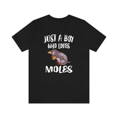 Just A Boy Who Loves Moles Shirt - mole print design