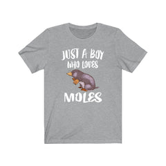 Just A Boy Who Loves Moles Shirt - mole print design