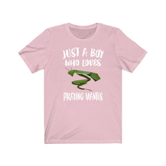 Just A Boy Who Loves Praying Mantis Shirt - praying mantis print design