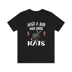 Just A Boy Who Loves Rats Shirt - rat print design