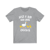 Just A Boy Who Loves Ducks Shirt, Duck Lover Shirt, Duck Shirt, Duck Lover Gift, Animal Adult Kids Image 3