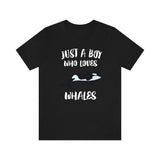 Just A Boy Who Loves Orcas Whales Shirt, Orca Lover Shirt, Whale Shirt, Whale Lover Gift, Animal Adult Kids T-Shirt Image 3
