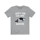 Just A Boy Who Loves Orcas Whales Shirt, Orca Lover Shirt, Whale Shirt, Whale Lover Gift, Animal Adult Kids T-Shirt Image 2