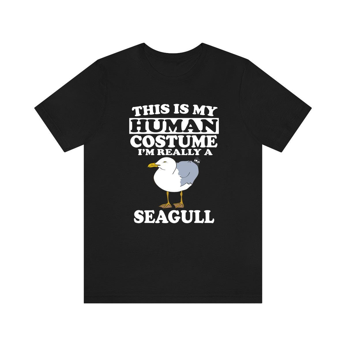 This Is My Human Costume I'm Really A Seagull Shirt, Seagull Lover Shirt, Birding Shirt, Bird Funny Gift, Adult Kids Shirt Image 1