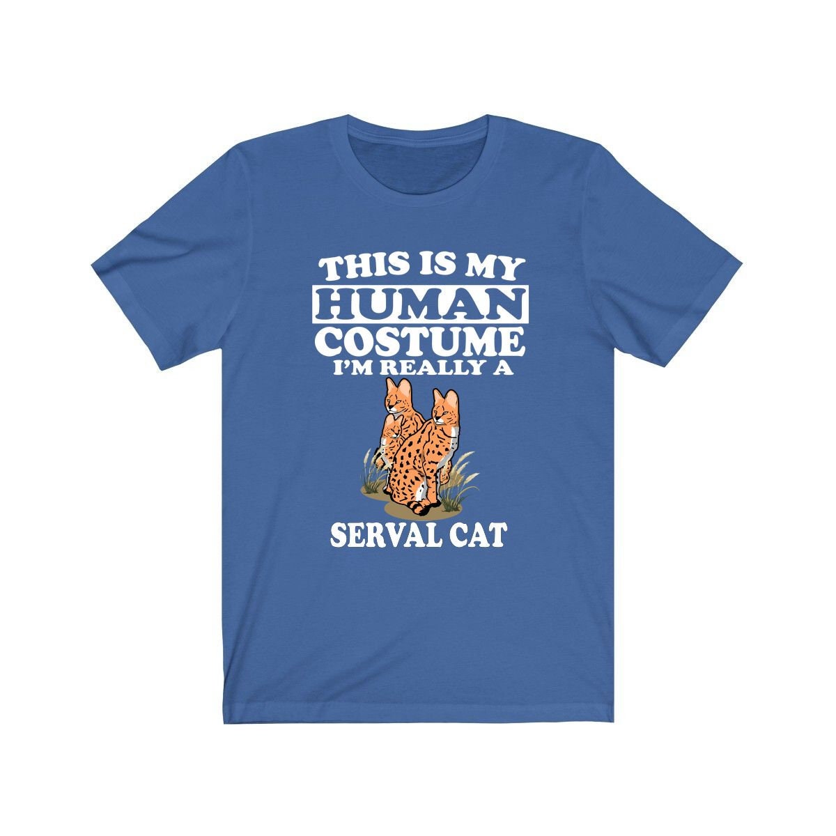This Is My Human Costume I'm Really A Serval Cat Shirt - serval print design