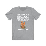 This Is My Human Costume I'm Really A Serval Cat Shirt, Serval Lover Shirt, Serval Shirt, Serval Funny Gift, Adult Kids Shirt Image 3