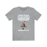 This Is My Human Costume I'm Really A Siberian Cat Shirt, Siberian Cat Lover Shirt, Cat Shirt, Siberian Cat Funny Gift, Adult Kids Shirt Image 3