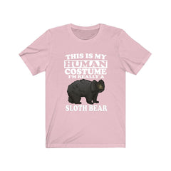 This Is My Human Costume I'm Really A Sloth Bear Shirt - sloth bear print design