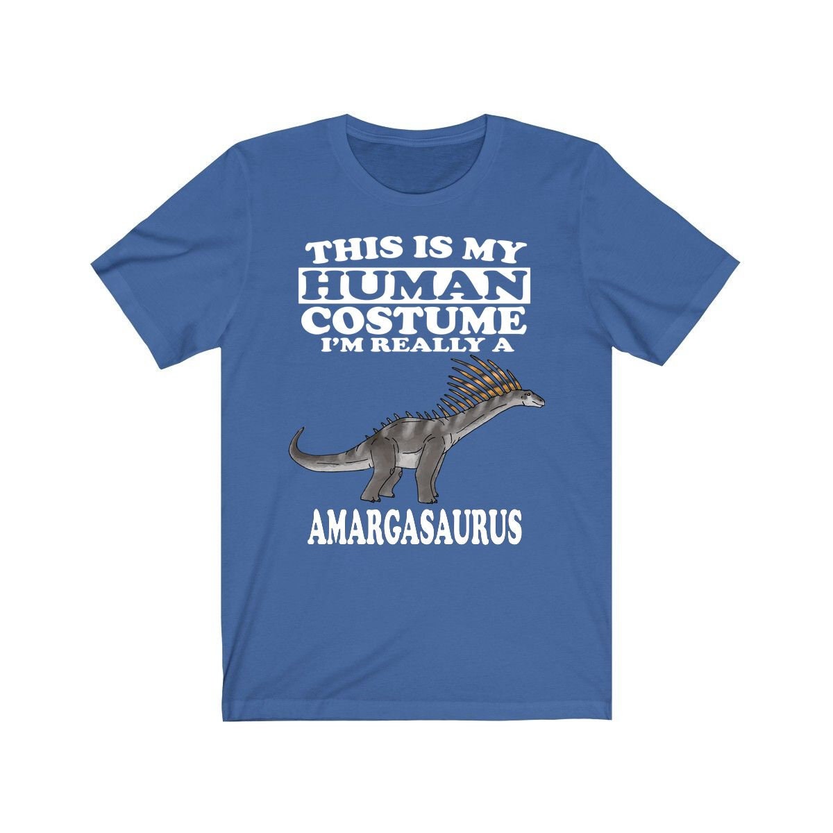 This Is My Human Costume I'm Really An Amargasaurus Shirt - Amargasaurus print design