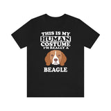 This Is My Human Costume I'm Really A Beagle Dog Shirt, Beagle Lover Shirt, Beagle Shirt, Beagle Lover Gift, Animal Gift Image 1