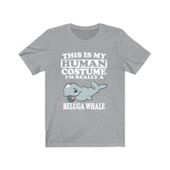 This Is My Human Costume I'm Really A Beluga Whale Shirt - beluga whale print design