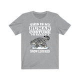 This Is My Human Costume I'm Really A Snow Leopard Shirt, Snow Leopard Lover Shirt, Leopard Shirt, Leopard Funny Gift, Animal Adult Kids Image 3