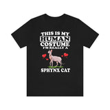 This Is My Human Costume I'm Really A Sphynx Cat Shirt, Sphynx Cat Lover Shirt, Sphynx Cat Shirt, Cat Funny Gift, Animal Adult Kids Image 1