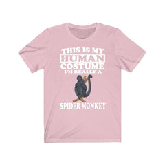 This Is My Human Costume I'm Really A Spider Monkey Shirt - spider monkey print design
