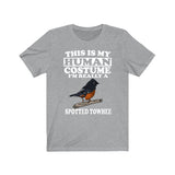 This Is My Human Costume I'm Really A Spotted Towhee Bird Shirt, Spotted Towhee Lover Shirt, Birding Shirt, Bird Funny Gift, Adult Kids Image 1