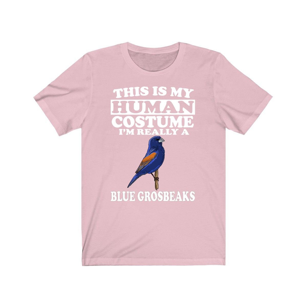 Blue Grosbeak Human Costume Shirt - blue grosbeak print design