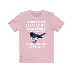 This Is My Human Costume I'm Really A Black-Throated Blue Warbler Shirt - warbler print design