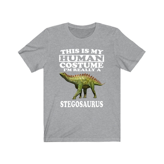 This is my human costume I am really a stegosaurus armored dinosaur tee