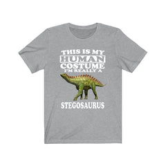 This is my human costume I am really a stegosaurus armored dinosaur tee