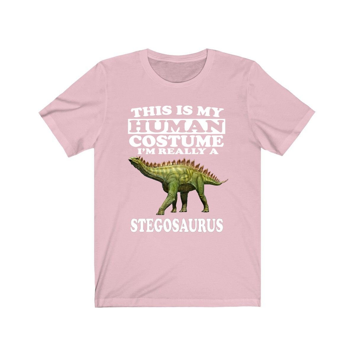 This is my human costume I am really a stegosaurus armored dinosaur tee