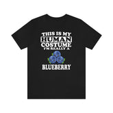 This Is My Human Costume I'm Really A Blueberry Shirt, Blueberry Lover Shirt, Fruit Shirt, Blueberry Lover Gift, Animal Gift Image 1