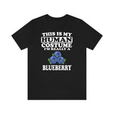 This Is My Human Costume I'm Really A Blueberry Shirt, Blueberry Lover Shirt, Fruit Shirt, Blueberry Lover Gift, Animal Gift Image 1