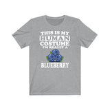 This Is My Human Costume I'm Really A Blueberry Shirt, Blueberry Lover Shirt, Fruit Shirt, Blueberry Lover Gift, Animal Gift Image 3