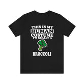 This Is My Human Costume I'm Really A Broccoli Shirt, Broccoli Lover Shirt, Vegetable Shirt, Broccoli Lover Gift, Animal Gift Image 1