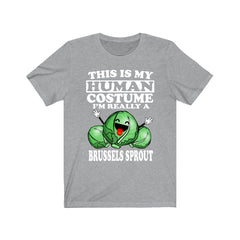 This Is My Human Costume I'm Really A Brussels Sprout Shirt - brussels sprout print design