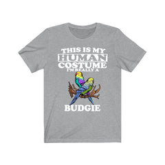 This Is My Human Costume I'm Really A Budgie Shirt - budgie print design