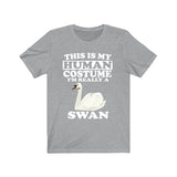 This Is My Human Costume I'm Really A Swan Bird Shirt, Swan Lover Shirt, Swan Shirt, Birding Funny Gift, Animal Adult Kids Image 3