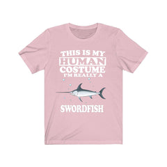 This Is My Human Costume I'm Really A Swordfish Shirt - swordfish print design