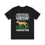 This Is My Human Costume I'm Really A Tasmanian Tiger Shirt, Tasmanian Tiger Lover Shirt, Tasmanian Tiger Funny, Animal Adult Kids Image 1