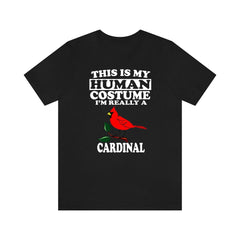 Cardinal Bird Human Costume Shirt - cardinal print design