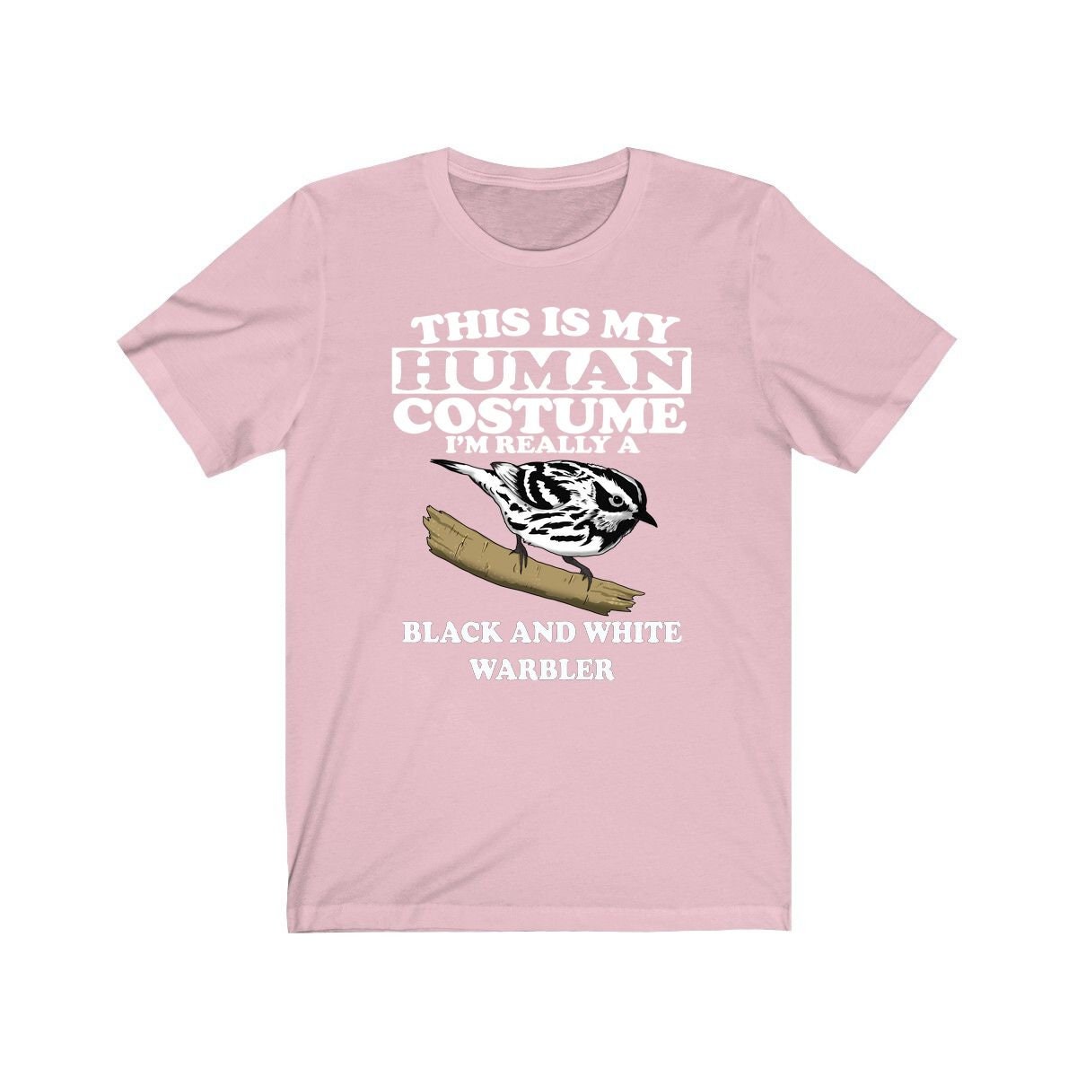 Human Costume Black And White Warbler Shirt - Black And White Warbler print