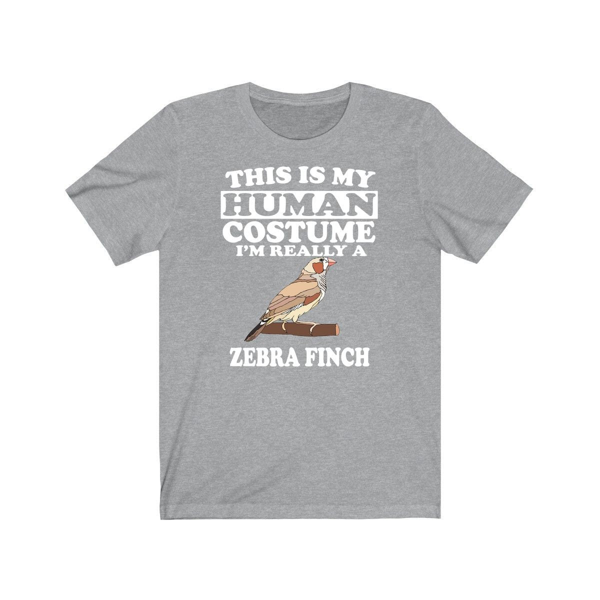 This Is My Human Costume I'm Really A Zebra Finch Shirt - zebra finch print design