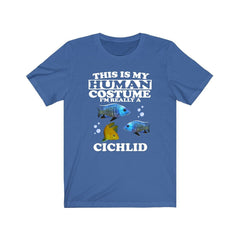 This Is My Human Costume I'm Really A Cichlid Shirt - cichlid print design