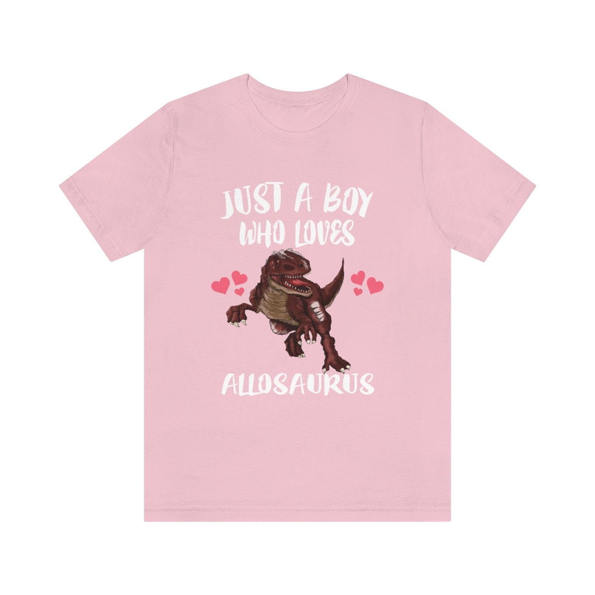 Boy Who Loves Allosaurus Dinosaur Shirt - Allosaurus print design