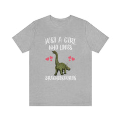 Just A Girl Who Loves Brachiosaurus Shirt - Brachiosaurus print design