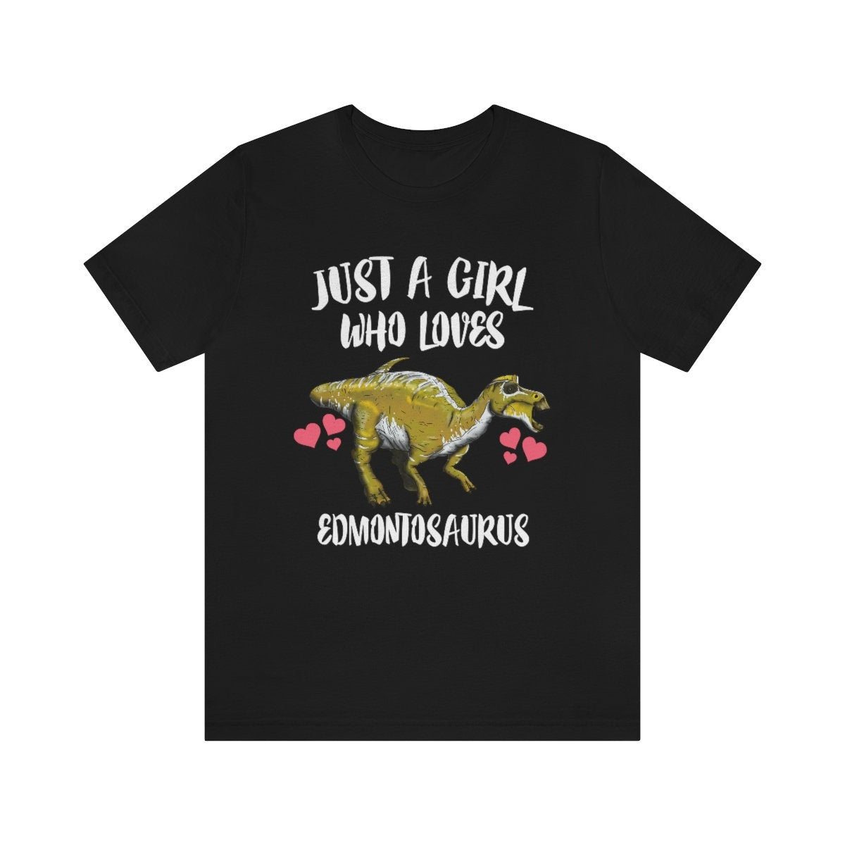 Just A Girl Who Loves Edmontosaurus Dinosaur, Edmontosaurus Lover Shirt, Dinosaur Shirt, Adult Toddler Infant Kids Gift T-Shirt Image 1