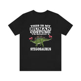 This Is My Human Costume I'm Really A Stegosaurus Shirt, Stegosaurus Lover Shirt, Dinosaur shirt, Dinosaur Lover Gift Animal Adult Toddler Image 1