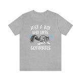 Just A Boy Who Loves Squirrels Shirt, Squirrel Lover Shirt, Squirrel Shirt, Squirrel Lover Gift, Animal Adult Kids T-Shirt Image 3