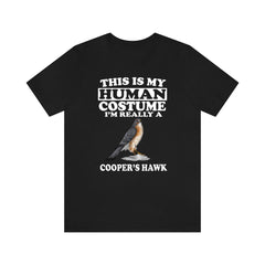This is my human costume I am really a Cooper's hawk raptor tee