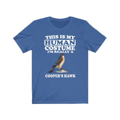 This is my human costume I am really a Cooper's hawk raptor tee