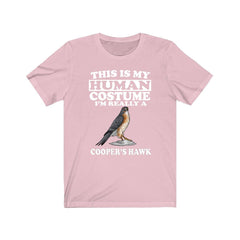 This is my human costume I am really a Cooper's hawk raptor tee