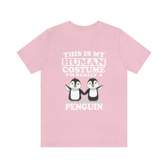 This Is My Human Costume I'm Really A Penguin Bird Shirt, Penguin Lover Shirt, Penguin Shirt, Funny Penguin Gift, Animal Adult Kids Image 3